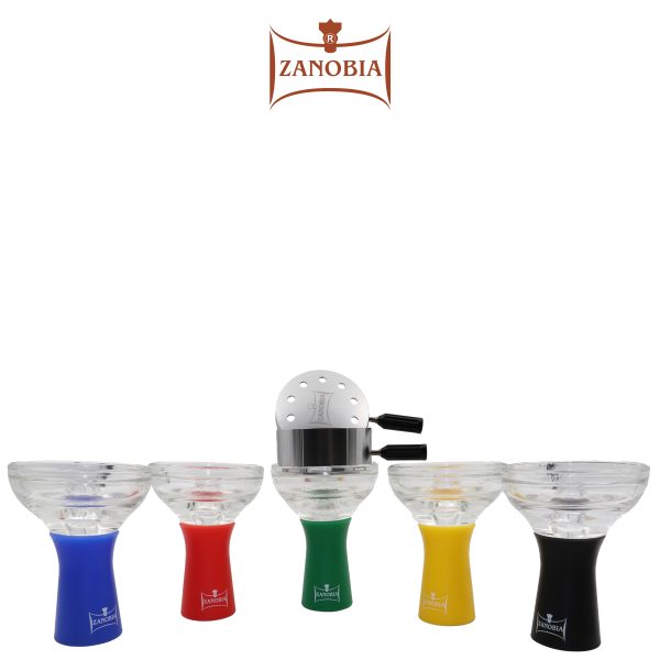 Zanobia Silicon Hookah Glass Head with Cloud A-29