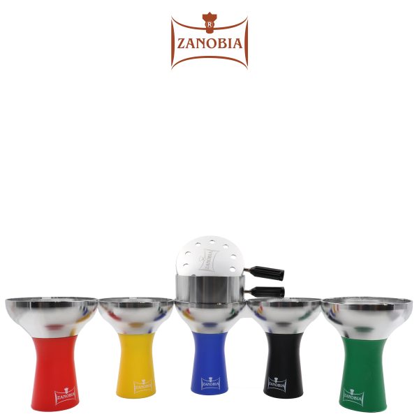 Zanobia Silicon Hookah Metal Head with Cloud A-47