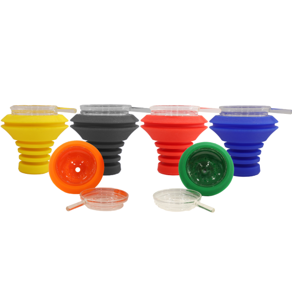 Zanobia Silicon Hookah Glass Head with Glass Cloud